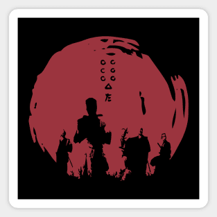Seven Samurai Sun Magnet